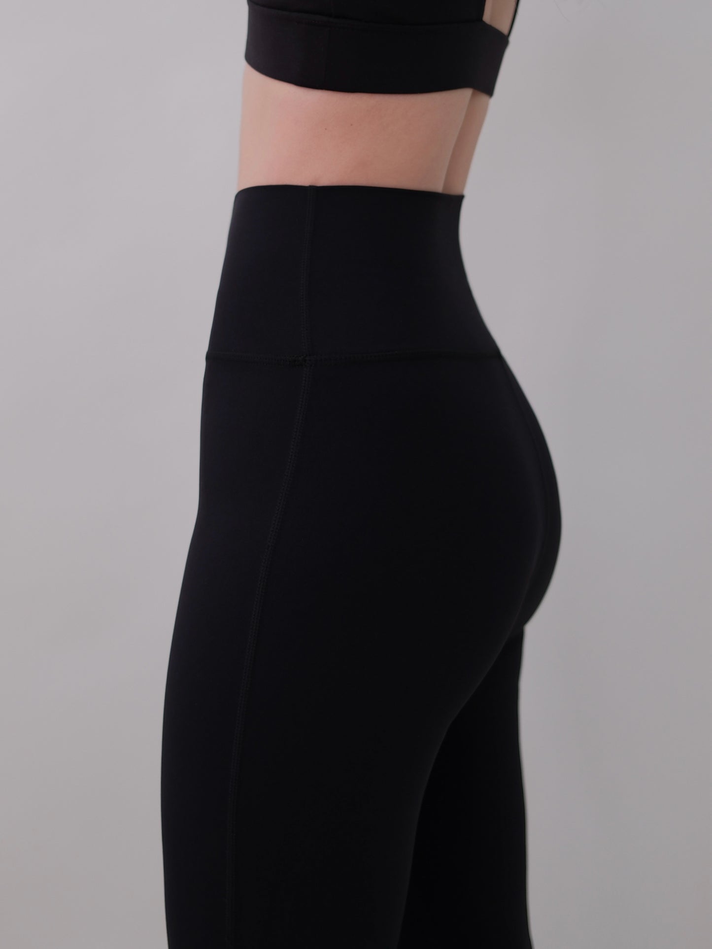 BLACK Long-Flared Yoga