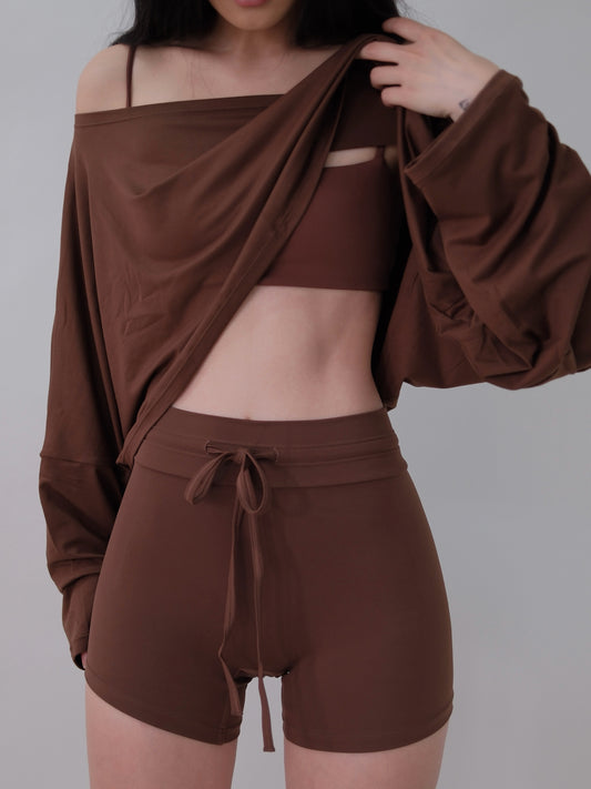BROWN 3-Piece Lounge Set